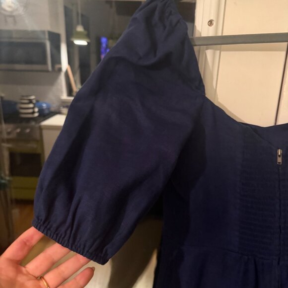 Reformation “Belgium” Linen Maxi Dress – Navy - Picture 8 of 9